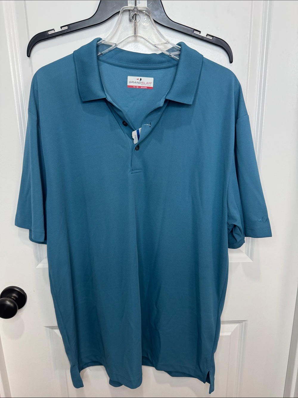 Grand Slam Men's Teal Performance Polo